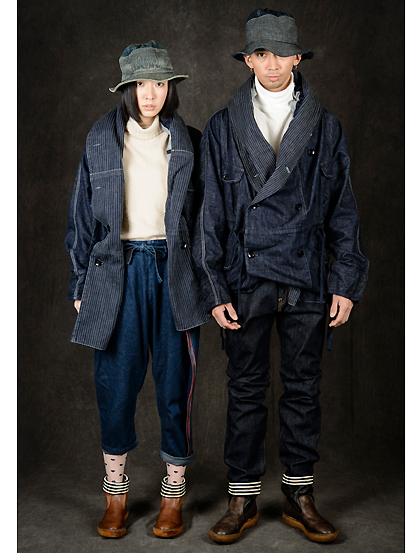 Купить KAPITAL - Куртка Kapital 10z Denim Ring Coat - RENEGADE с