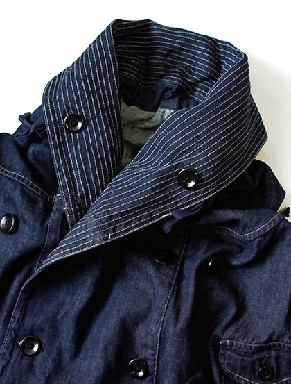 Купить KAPITAL - Куртка Kapital 10z Denim Ring Coat - RENEGADE с