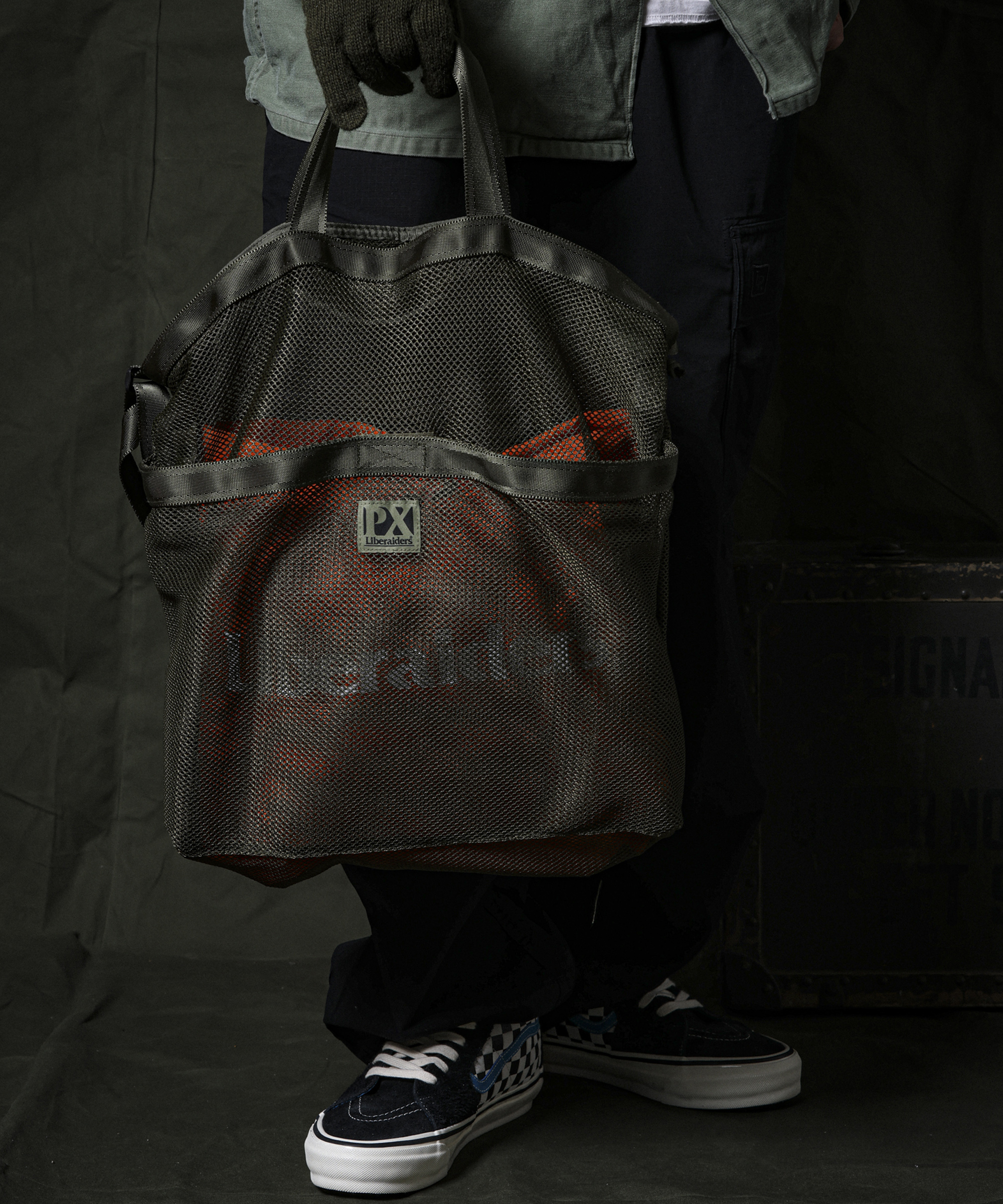 Купить LIBERAIDERS - Сумка Liberaiders PX Mesh Tote Bag Olive